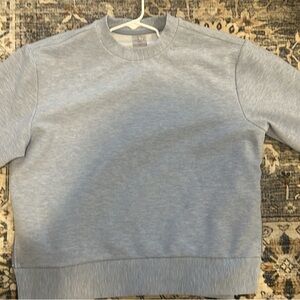 CALIA light blue side zip pullover sweater oversized cozy tops sz Med